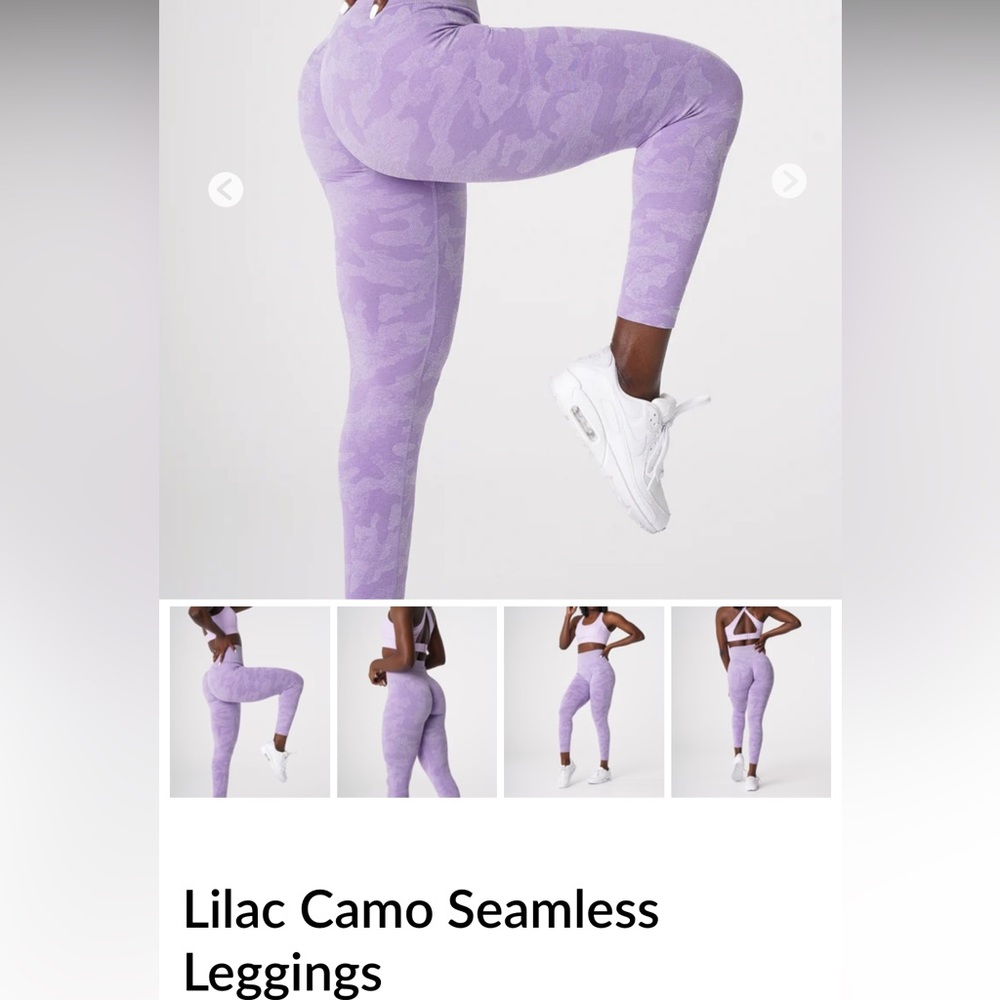 Lilac camo leggings